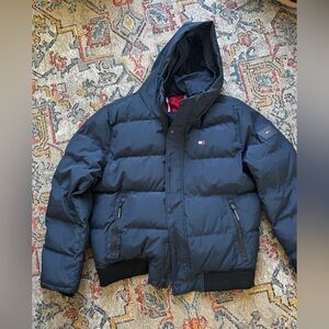 Tommy Hilfiger Men's Dark Blue Puffer Coat XL